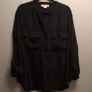 🍂🍁Michael Kors Plus Size Black Top